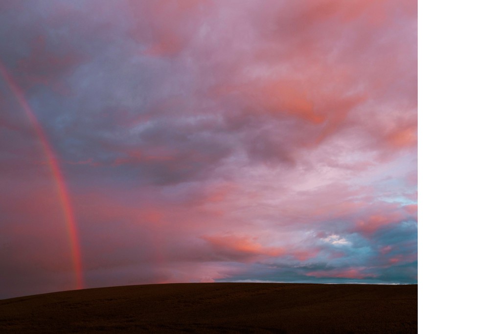 Regenbogen im Sommer Lindetal, Mecklenburgische Seenplatte, Projekt 
